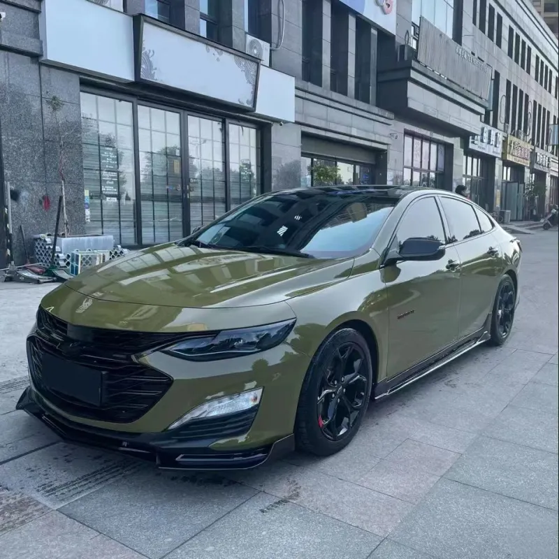 Ravoony Plus Audi Gloss Army Green Vinyl Car Wrap Chevy Malibu Wrap