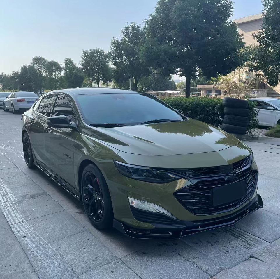 Ravoony Plus Audi Gloss Army Green Vinyl Car Wrap Chevy Malibu Wrap