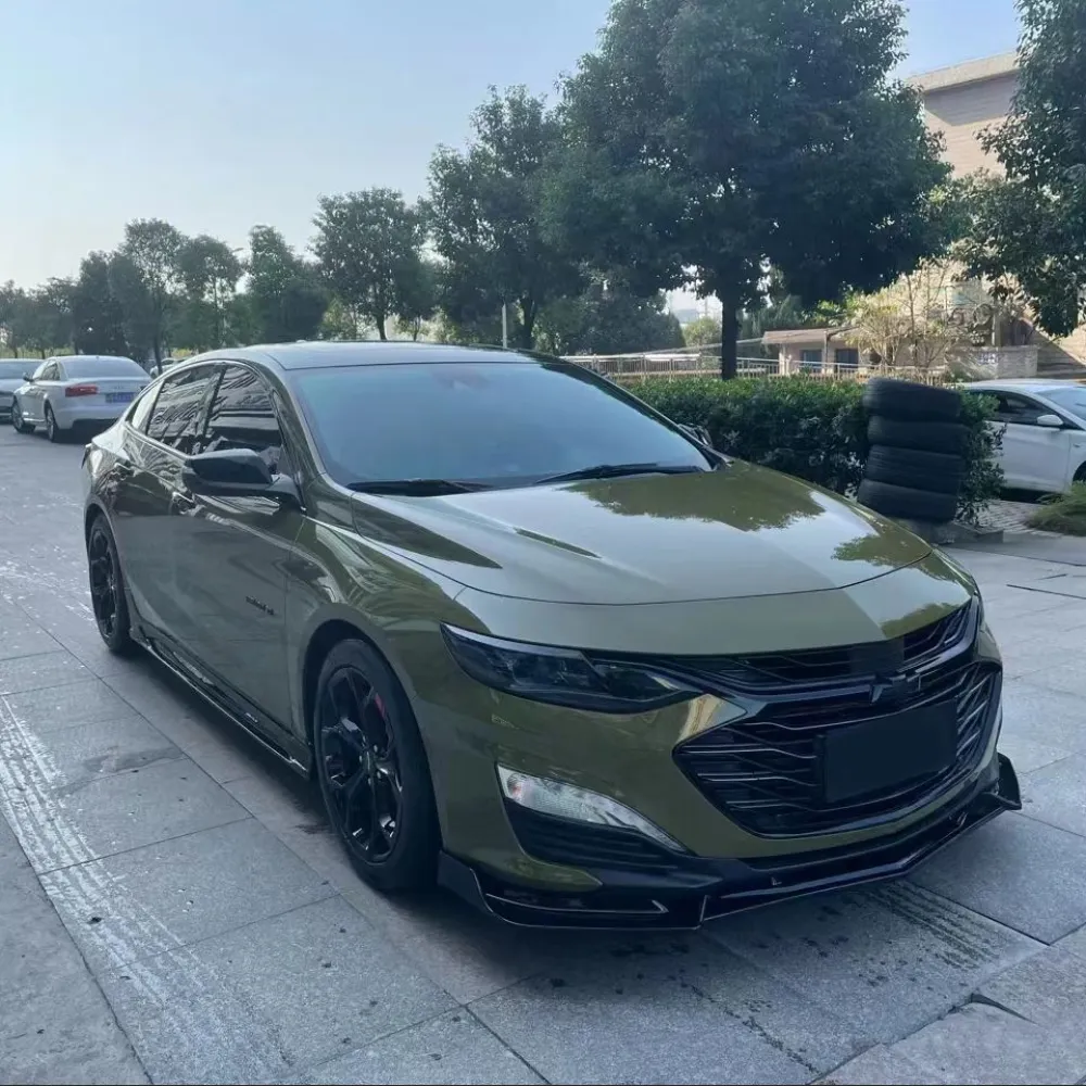 Ravoony Plus Audi Gloss Army Green Vinyl Car Wrap Chevy Malibu Wrap