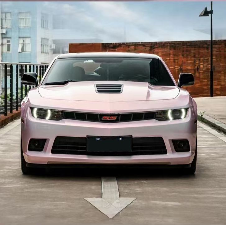 Ravoony Plus PET Flower Pink Car Wrap Chevrolet Camaro Wrap
