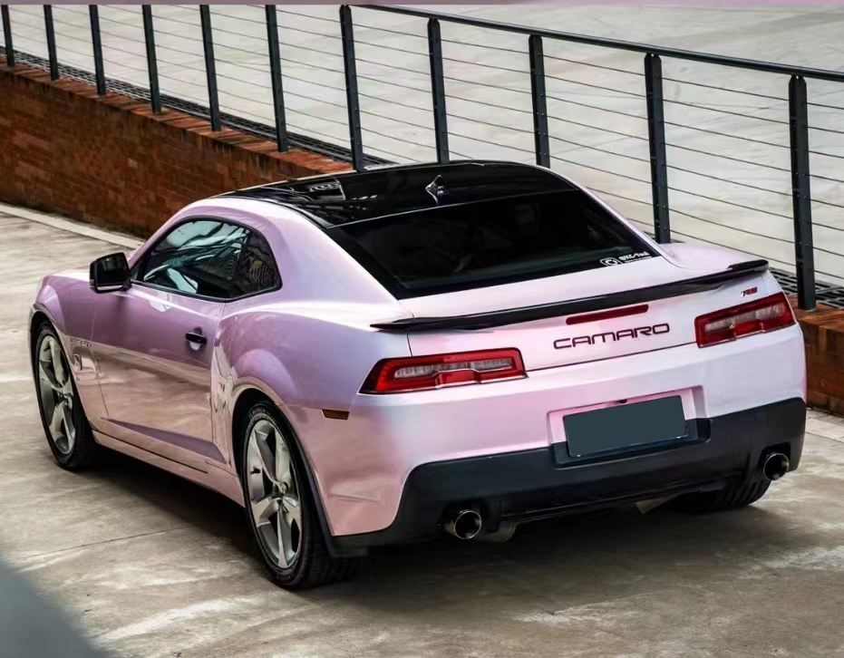 Ravoony Plus PET Flower Pink Car Wrap Chevrolet Camaro Wrap