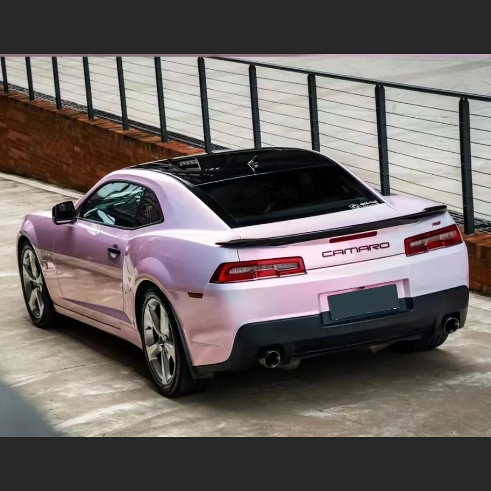 Ravoony Plus PET Flower Pink Car Wrap Chevrolet Camaro Wrap
