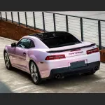 Ravoony Plus PET Flower Pink Car Wrap Chevrolet Camaro Wrap