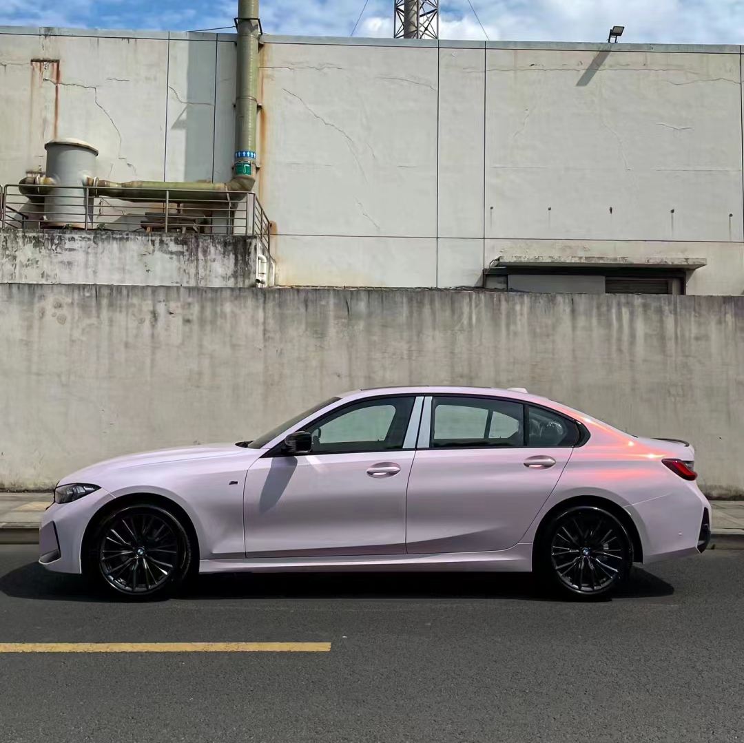 Ravoony Plus Glossy Flower Pink Car Wrap