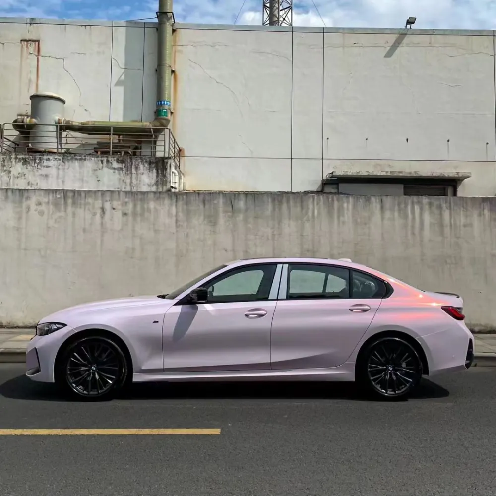 Ravoony Plus Glossy Flower Pink Car Wrap