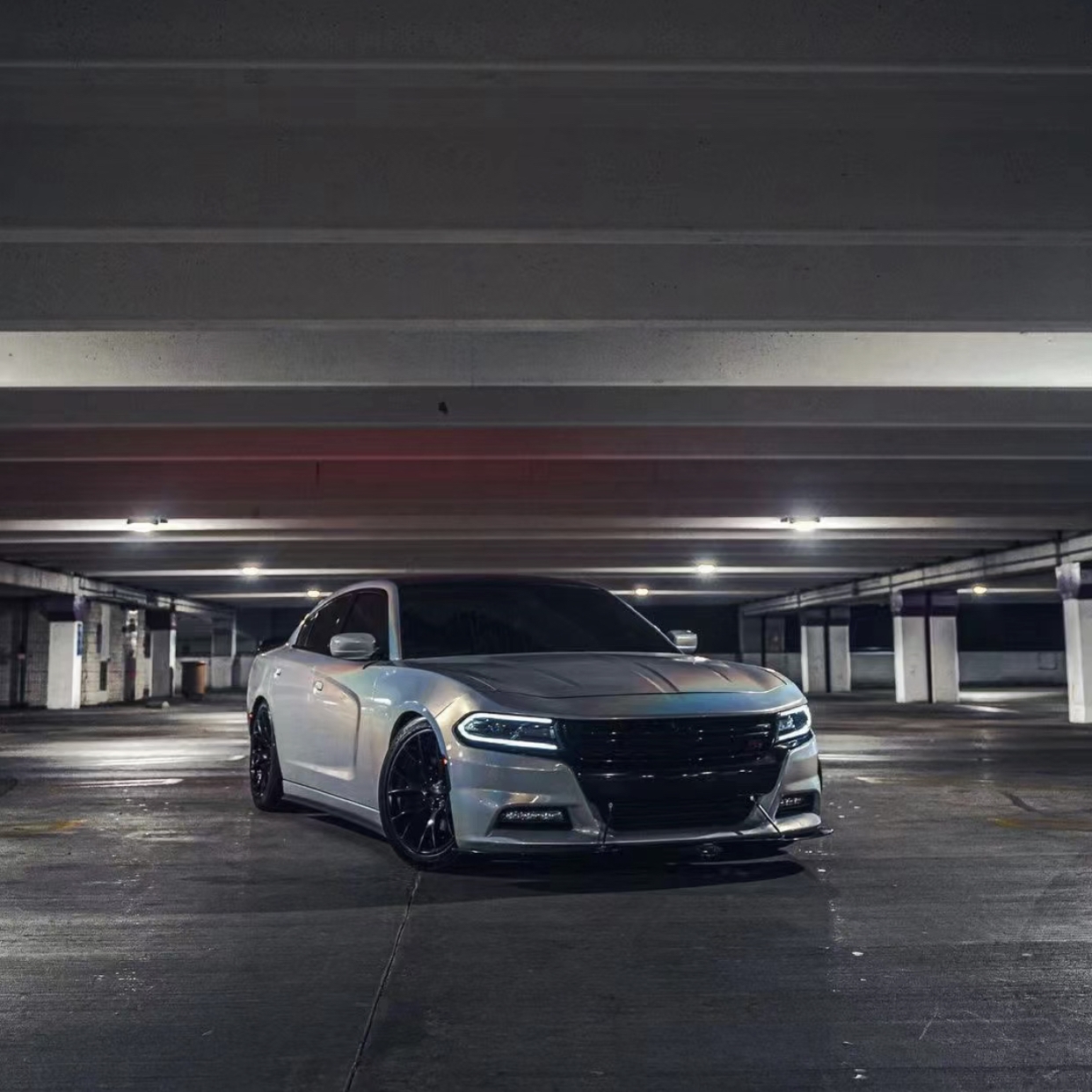 Ravoony Plus Matte Laser White Car Vinyl Wrap Dodge Challenger Wrap