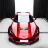 Ravoony Plus Gloss Metallic Vampire Red Vinyl Car Wrap C8 Corvette Wrap