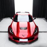 Ravoony Plus Gloss Metallic Vampire Red Vinyl Car Wrap C8 Corvette Wrap