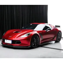 Gloss Metallic Vampire Red Vinyl Car Wrap C8 Corvette Wrap