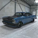 Ravoony Plus Glossy Porsche Deep Blue Car Vinyl Wrap Chevrolet Wrap Chevy Nova