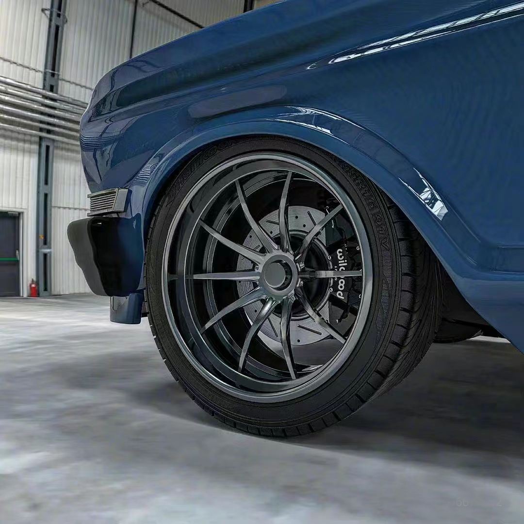 Ravoony Plus PET Glossy Porsche Deep Blue Car Vinyl Wrap Chevrolet Wrap Chevy Nova