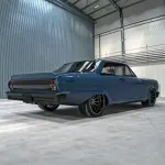 Ravoony Plus Glossy Porsche Deep Blue Car Vinyl Wrap Chevrolet Wrap Chevy Nova