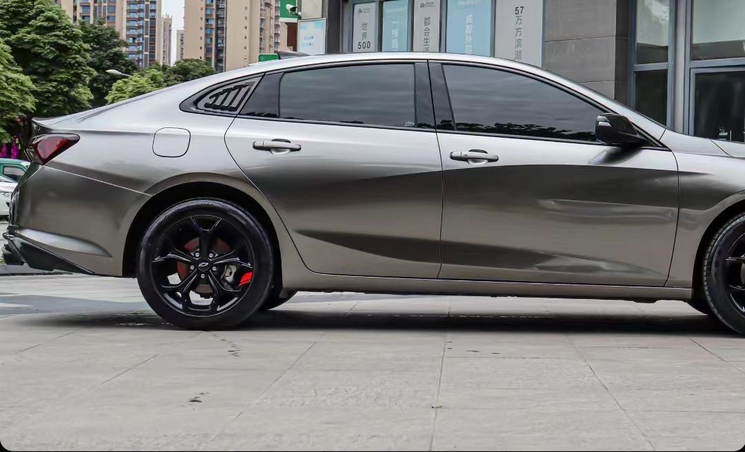 Ravoony Plus Metal Liquid Silver Car Vinyl Wrap Chevy Malibu Wrap