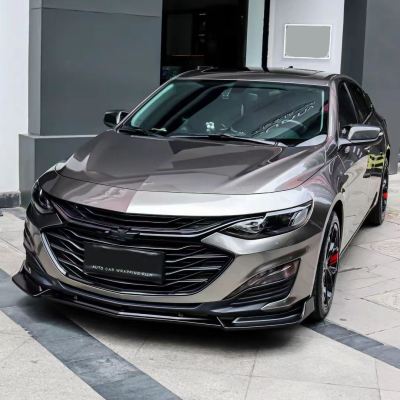 Ravoony Plus Metal Liquid Silver Car Vinyl Wrap Chevy Malibu Wrap 02
