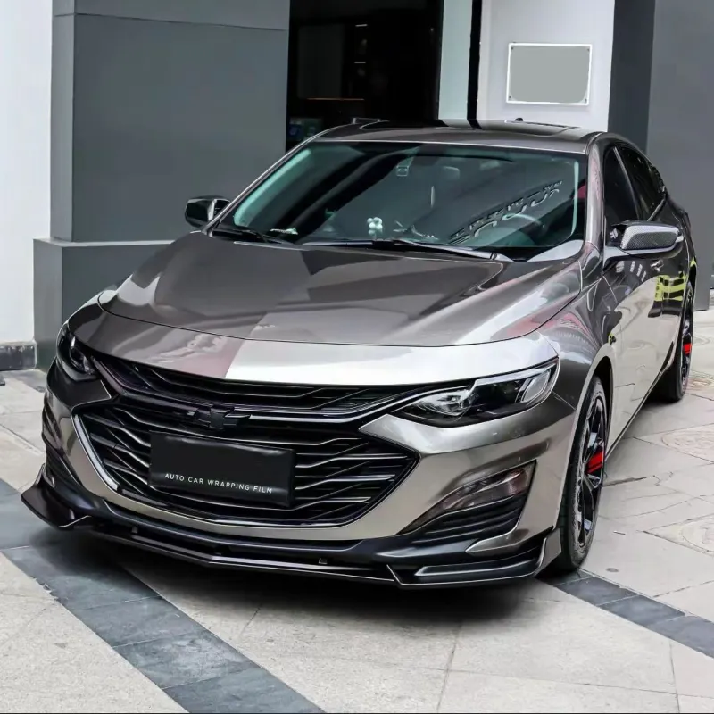 Ravoony Plus PET Metal Liquid Silver Car Vinyl Wrap Chevy Malibu Wrap