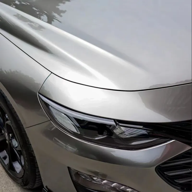 Ravoony Plus PET Metal Liquid Silver Car Vinyl Wrap Chevy Malibu Wrap