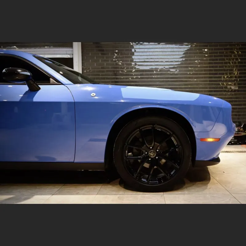 Ravoony Plus Abudhabi Blue Car Vinyl Wrap Dodge Challenger Wrap