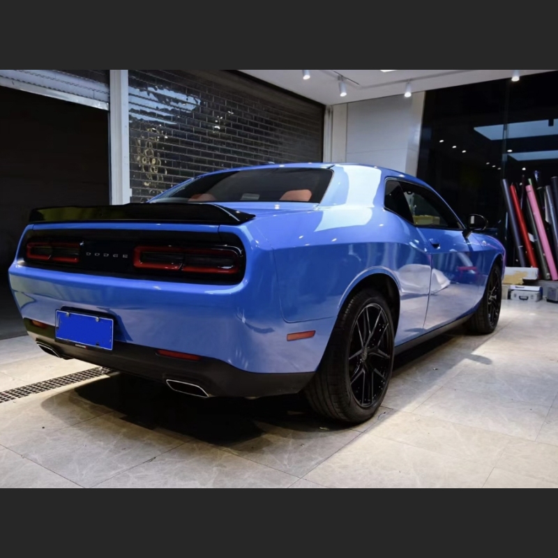 Ravoony Plus Abudhabi Blue Car Vinyl Wrap Dodge Challenger Wrap