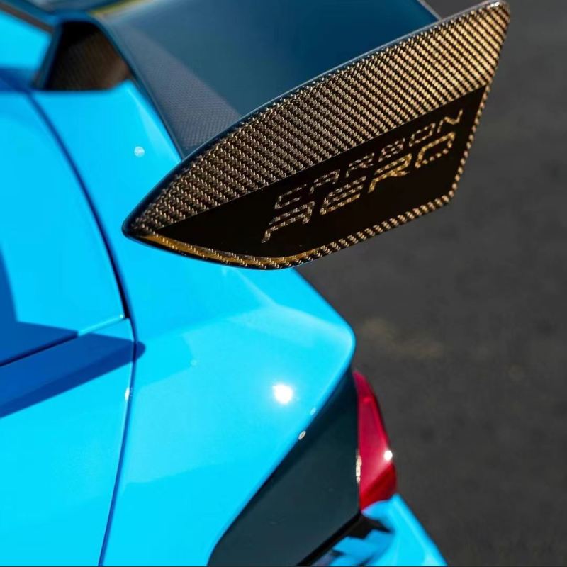 Ravoony Plus Blue Sky Car Vinyl Wrap Blue C8 Corvette Wrap