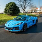 Ravoony Plus Blue Sky Car Vinyl Wrap Blue C8 Corvette Wrap