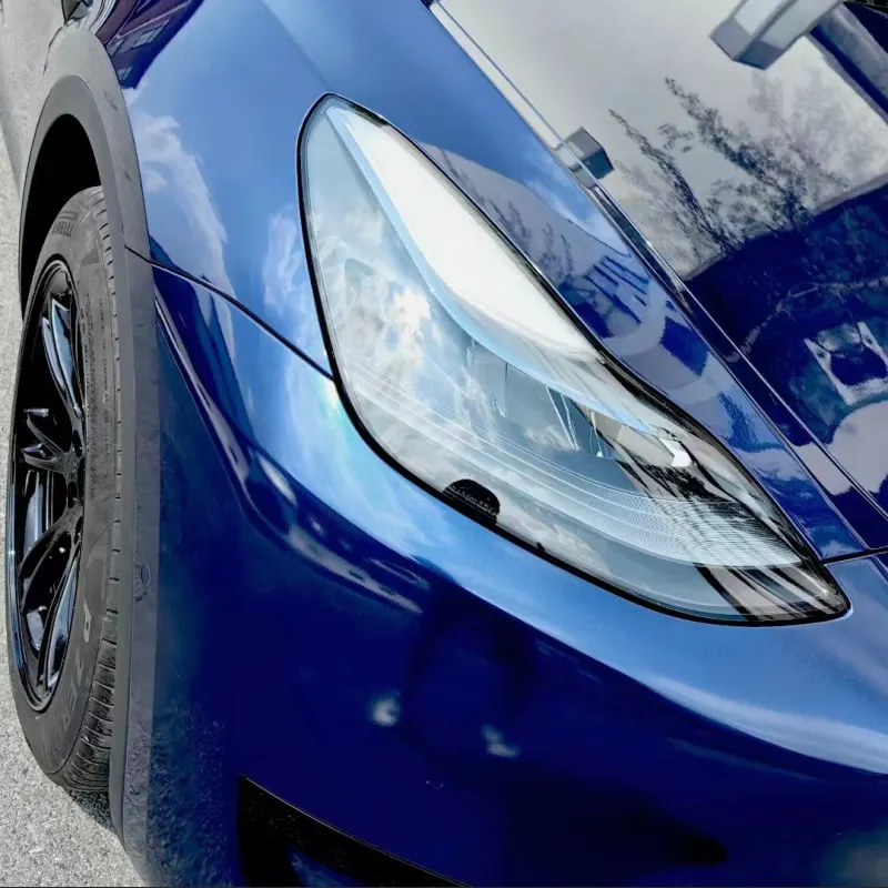 Ravoony Plus PET BMW Gloss Phytonic Blue Vinyl Car Wrap