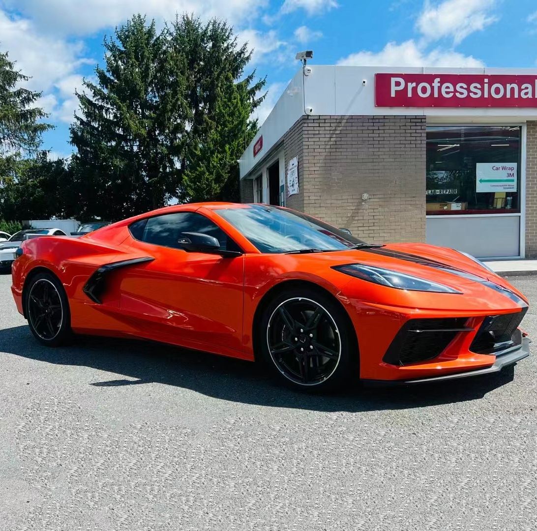 Ravoony Plus Gloss Burnt Orange Car Wrap C8 Corvette Wrap