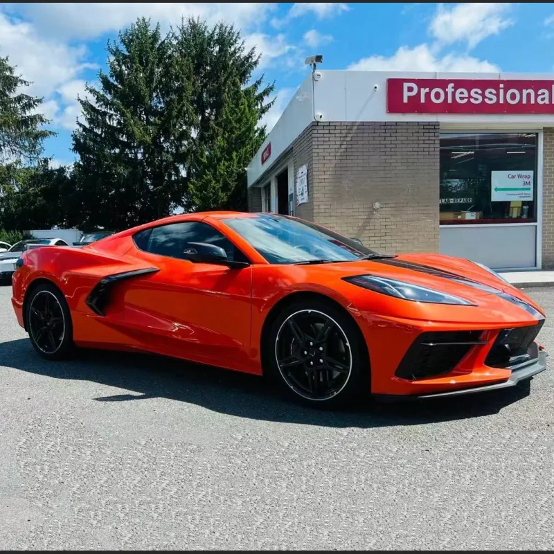 Ravoony Plus Burnt Orange Car Wrap C8 Corvette Wrap
