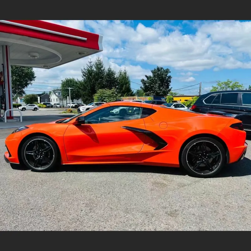 Ravoony Plus Burnt Orange Car Wrap C8 Corvette Wrap