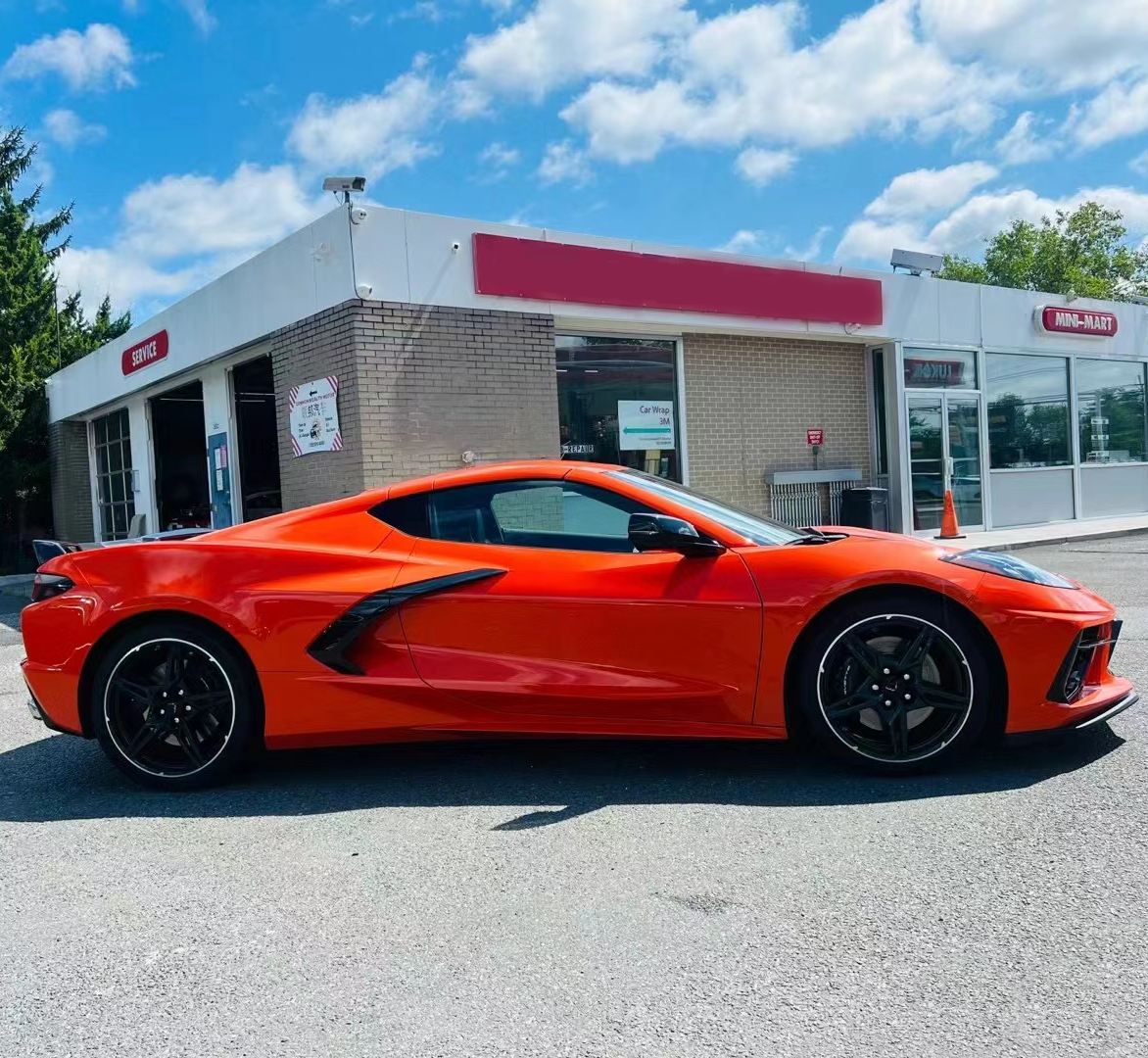 Ravoony Plus Gloss Burnt Orange Car Wrap C8 Corvette Wrap