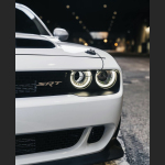 Ravoony Plus Gloss Crystal White Car Vinyl Wrap Dodge Challenger Wrap