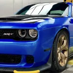 Ravoony Plus Metal Paint Jazz Blue Vinyl Car Wrap Dodge Challenger Wrap