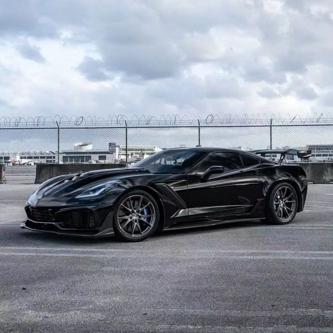 Ravoony Plus Gloss Black Car Wrap Chevrolet Camaro Wrap C7 Corvette Wrap