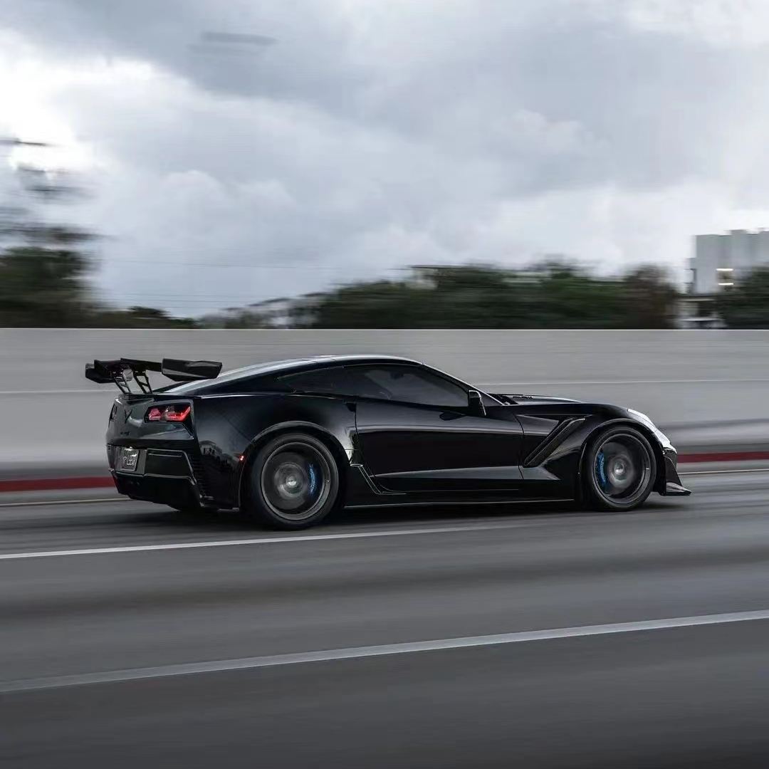 Ravoony Plus Gloss Black Car Wrap Chevrolet Camaro Wrap C7 Corvette Wrap