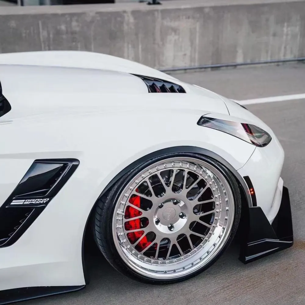 Ravoony Plus Gloss White Car Wrap C7 Corvette Wrap