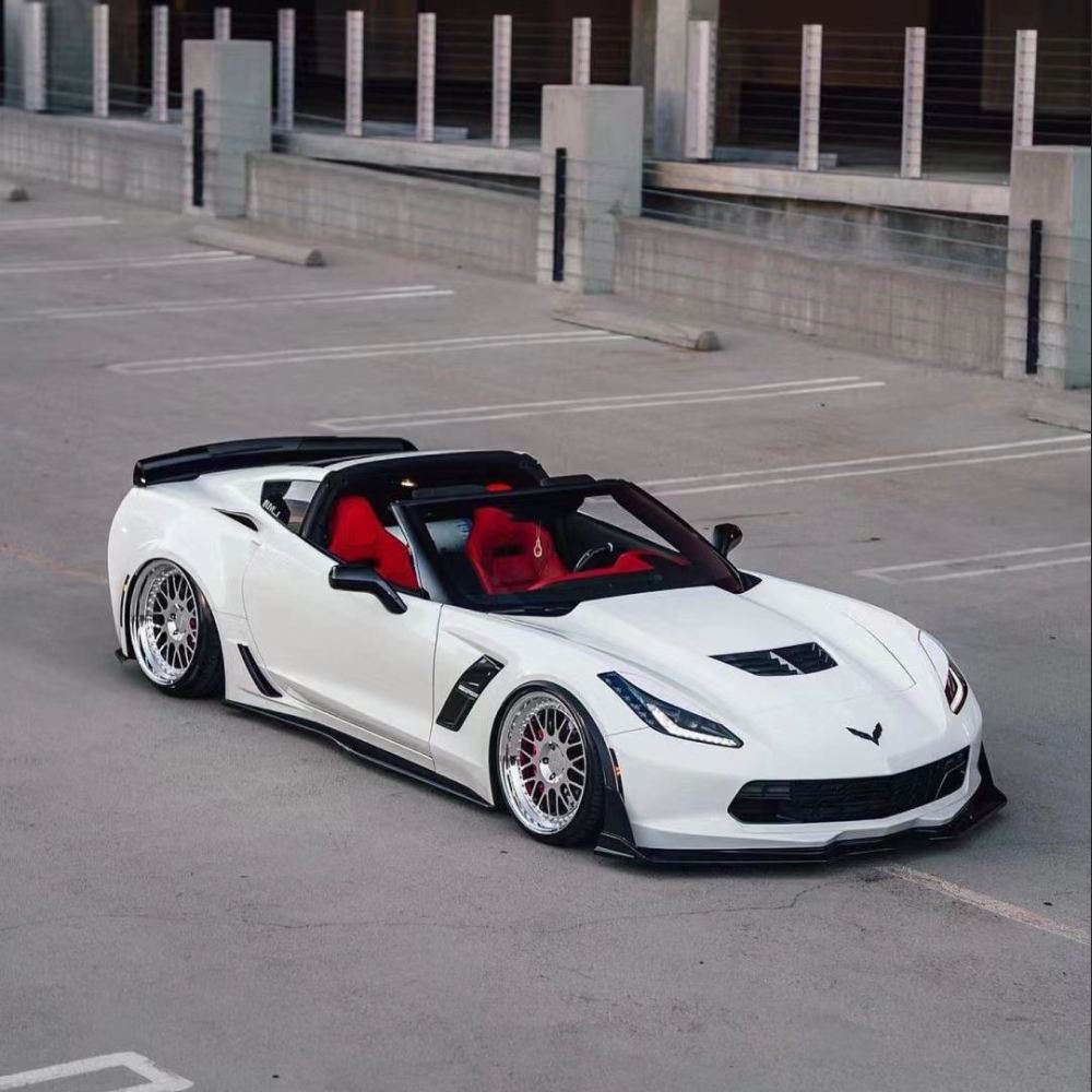 Ravoony Plus Gloss White Car Wrap C7 Corvette Wrap