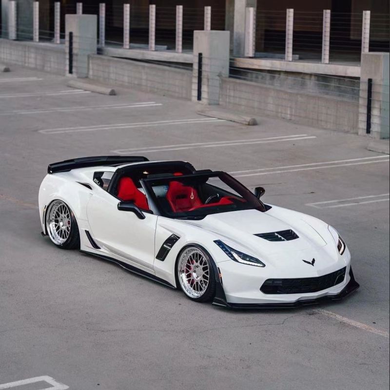Ravoony Plus Gloss White Car Wrap C7 Corvette Wrap