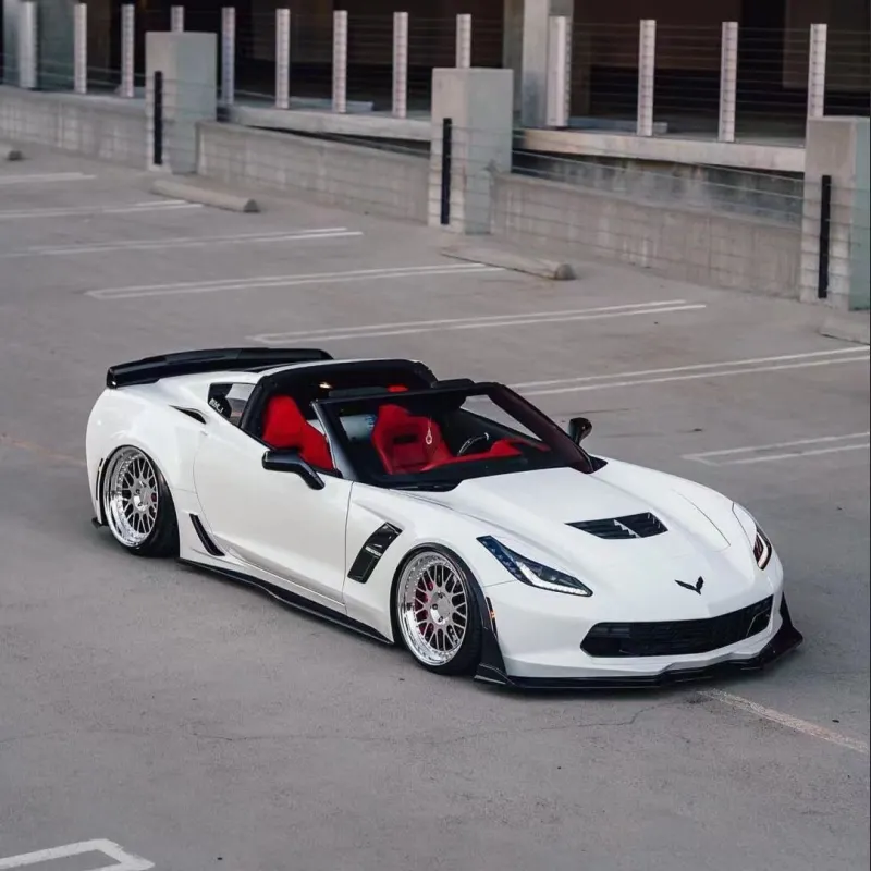 Ravoony Plus Gloss White Car Wrap C7 Corvette Wrap