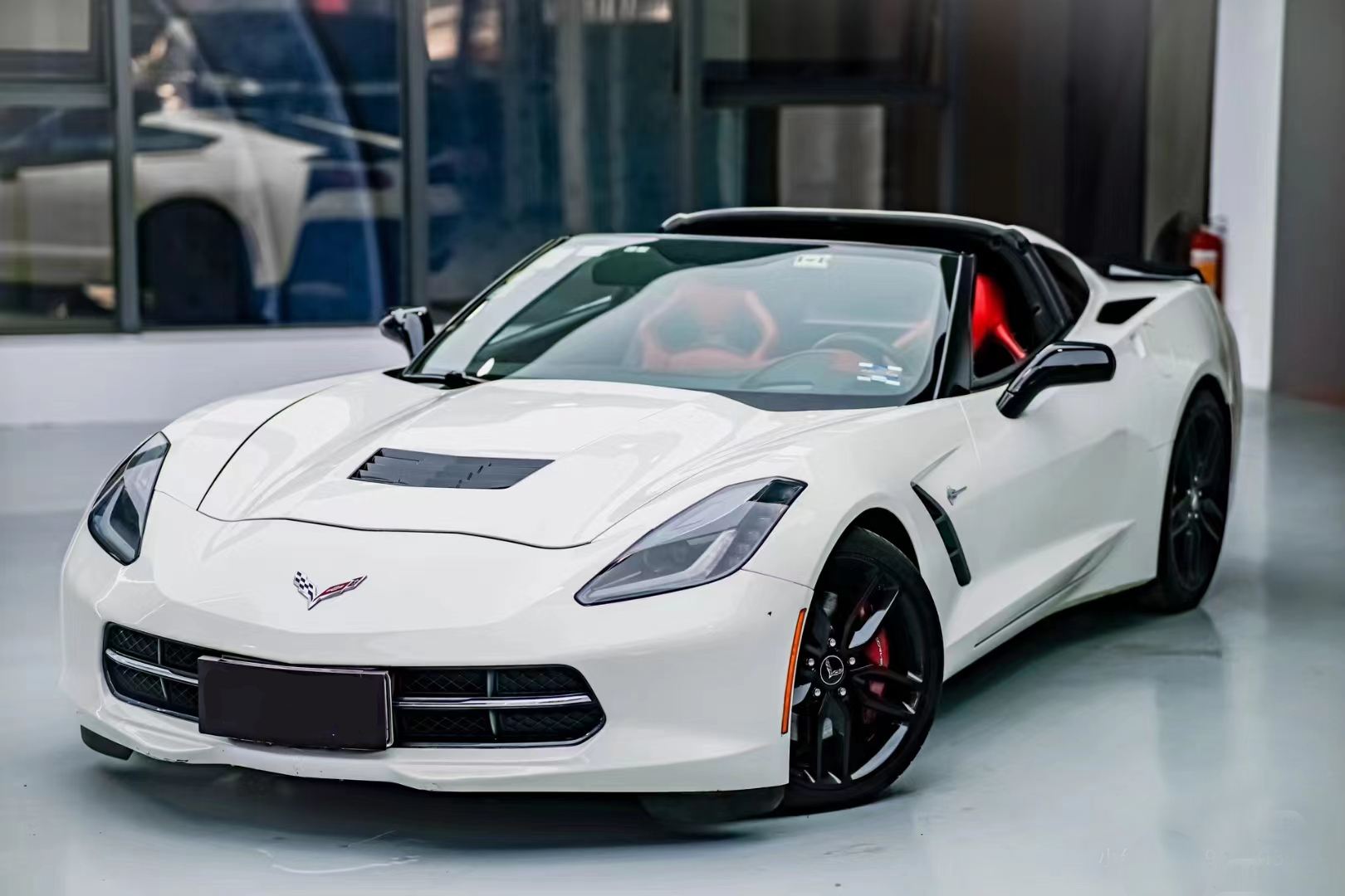 Ravoony Plus PET Gloss White Car Wrap C7 Corvette Wrap