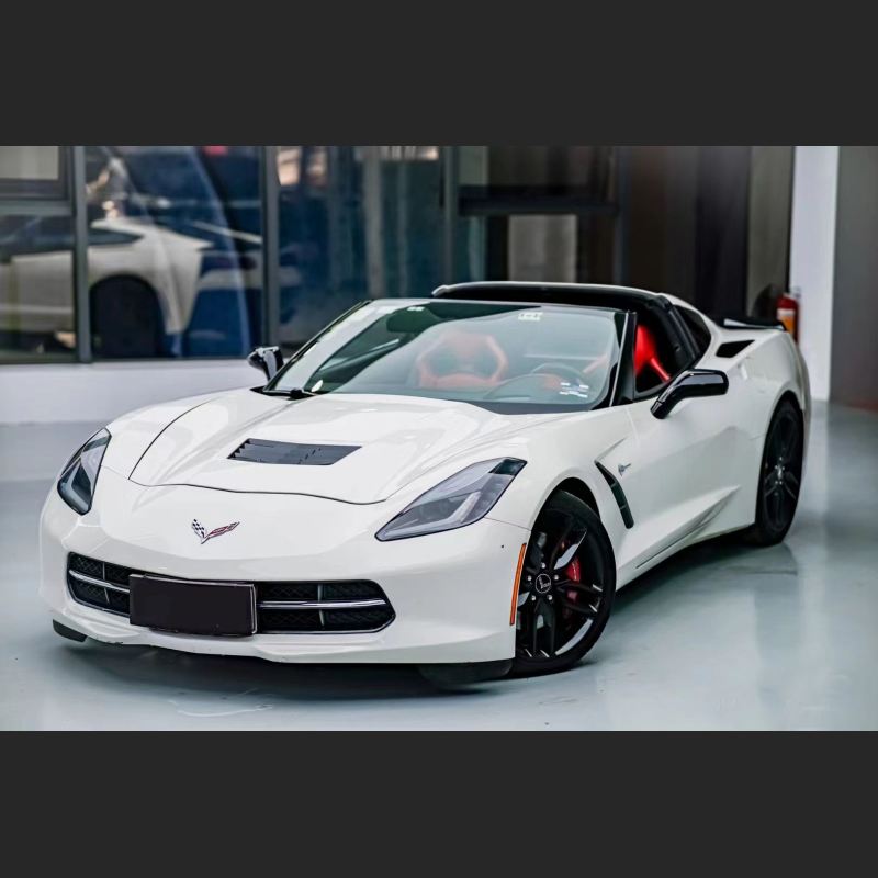 Ravoony Plus Gloss White Car Wrap C7 Corvette Wrap