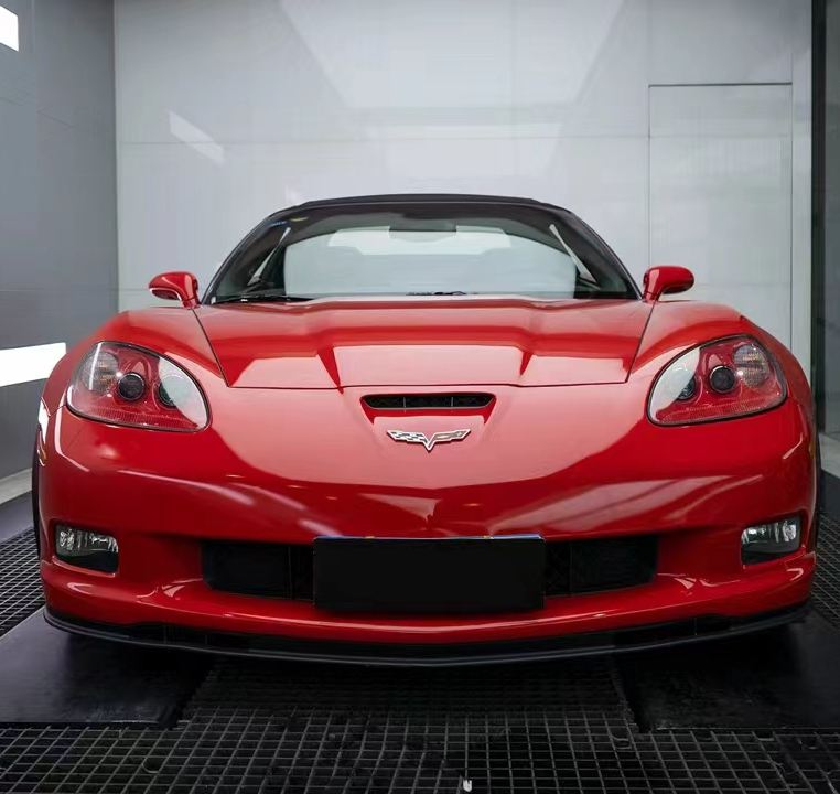 Ravoony Plus Glossy Crystal Ferrari Red Vinyl Car Wrap C6 Corvette Wrap