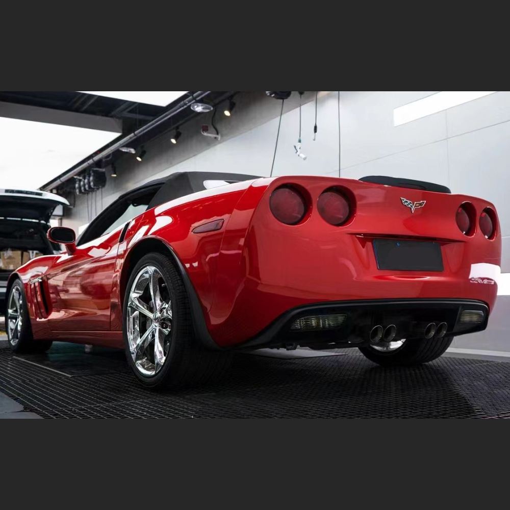 Ravoony Plus Glossy Crystal Ferrari Red Vinyl Car Wrap C6 Corvette Wrap