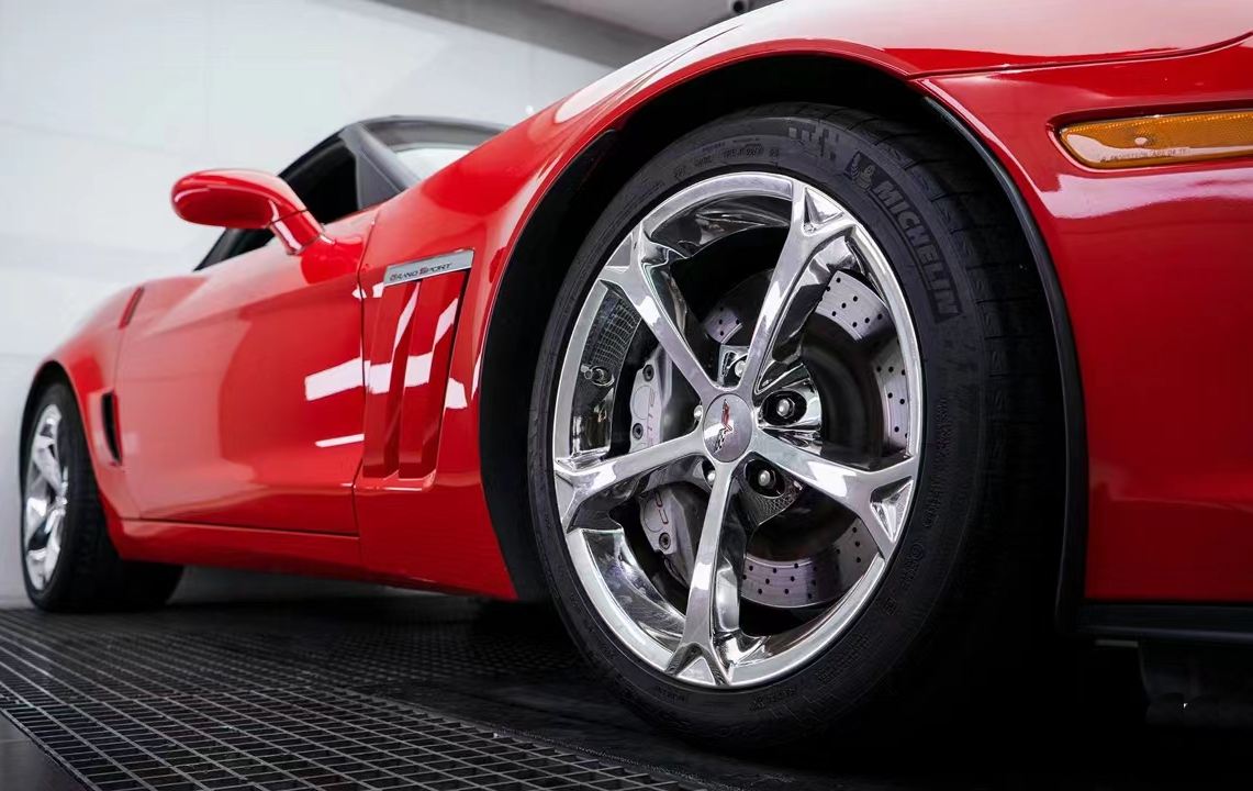 Ravoony Plus Glossy Crystal Ferrari Red Vinyl Car Wrap C6 Corvette Wrap