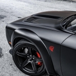 Ravoony Plus Pure Metal Black Car Vinyl Wrap Dodge Challenger Wrap