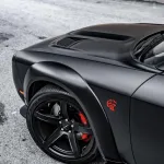 Ravoony Plus Pure Metal Black Car Vinyl Wrap Dodge Challenger Wrap