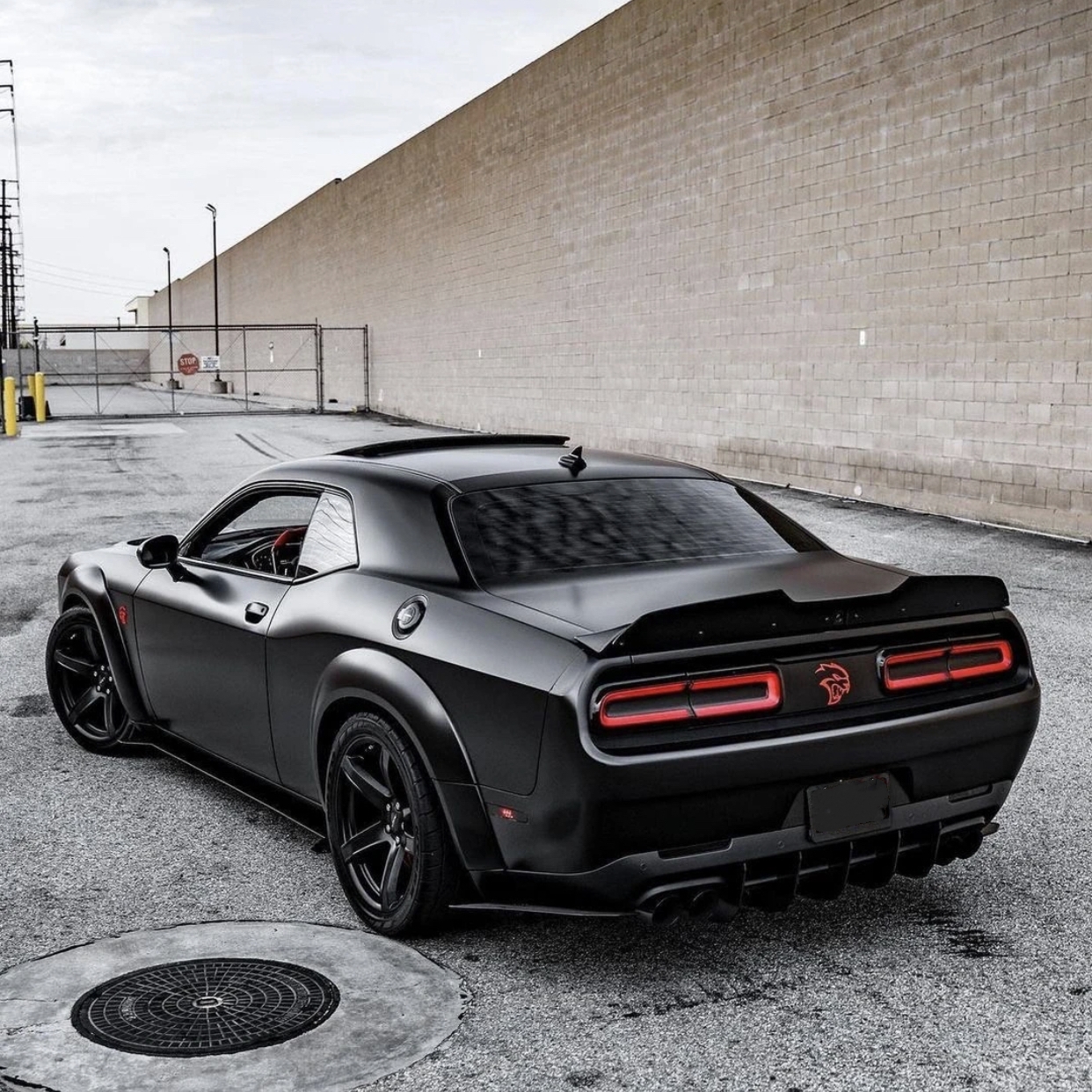 Ravoony Plus Pure Metal Black Car Vinyl Wrap Dodge Challenger Wrap