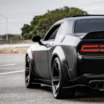 Ravoony Plus Pure Metal Black Car Vinyl Wrap Dodge Challenger Wrap