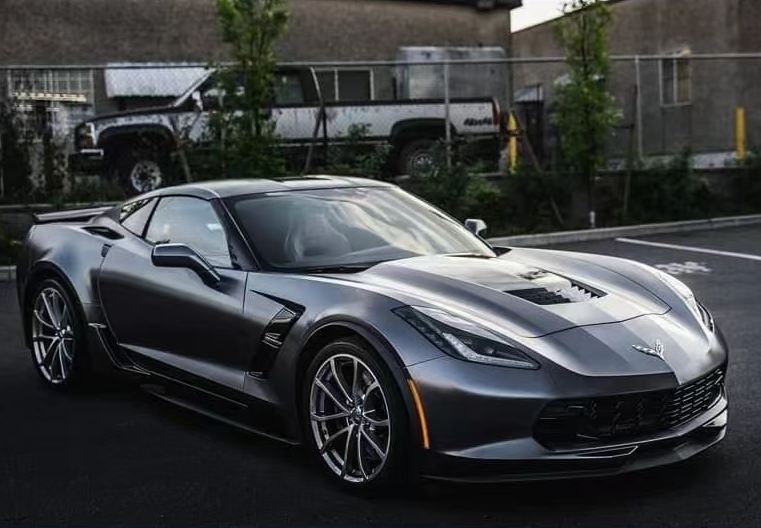 Ravoony Plus Pure Metal Dark Grey Car Vinyl Wrap Corvette Wrap