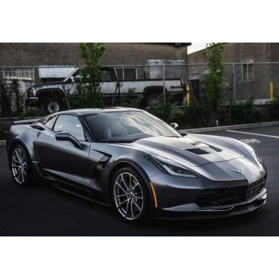 Ravoony Plus Pure Metal Dark Grey Car Vinyl Wrap Corvette Wrap 02
