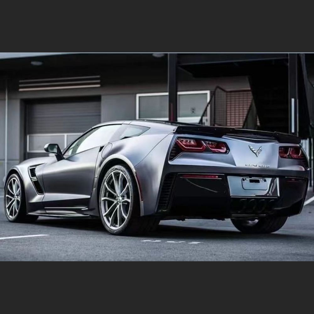 Ravoony Plus Pure Metal Dark Grey Car Vinyl Wrap Corvette Wrap
