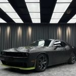 Ravoony Plus 3D Ghost Camouflage Black Vinyl Wrap Dodge Challenger Wrap